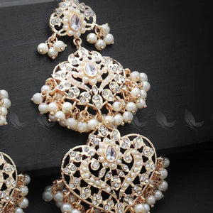 Keerthi's Earrings - Golden Pearl ID KA77Z5