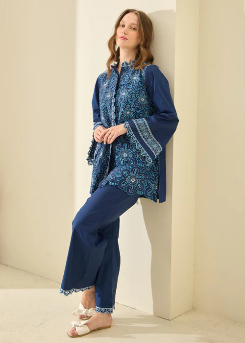 Civra – Embroidered 2Pc Co-ords Set - Kiara